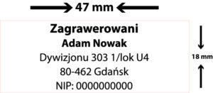 trodat 4912 odbicie