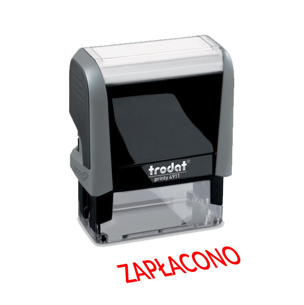 Trodat 4911 - "ZAPŁACONO"