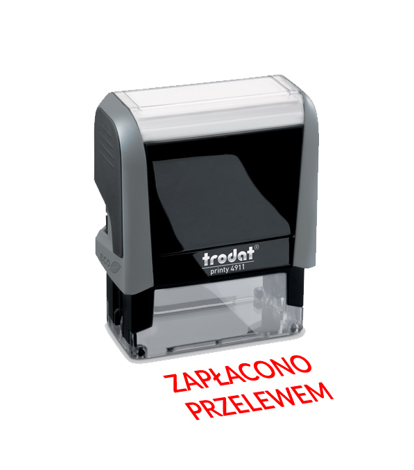 Trodat 4911 - "ZAPŁACONO PRZELEWEM"